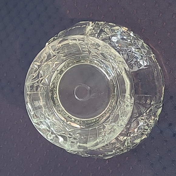 Indiana Glass "Stars and Bars" Clear 2-Pc. Fairy Lamp/Light (Courting Lamp) - Picture 6 of 8